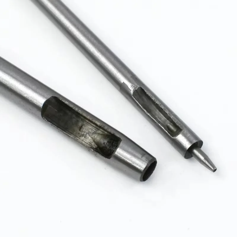 10Pcs / Set Leather Hole Punch Set Steel Round Belt Puncher DIY Leather Craft Tools