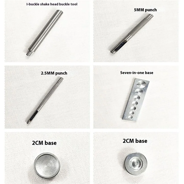 16Pcs / Set DIY Leather Craft Snap Fastener Rivet Metal Installation Tools for Sewing / Punching / Fixing