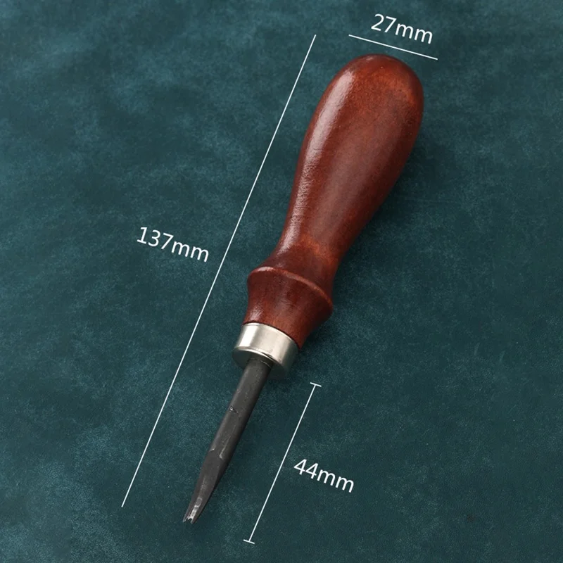 4Pcs Leather Edge Beveler Set High Carbon Steel DIY Vegetable Tanned Leather Skiving Tool