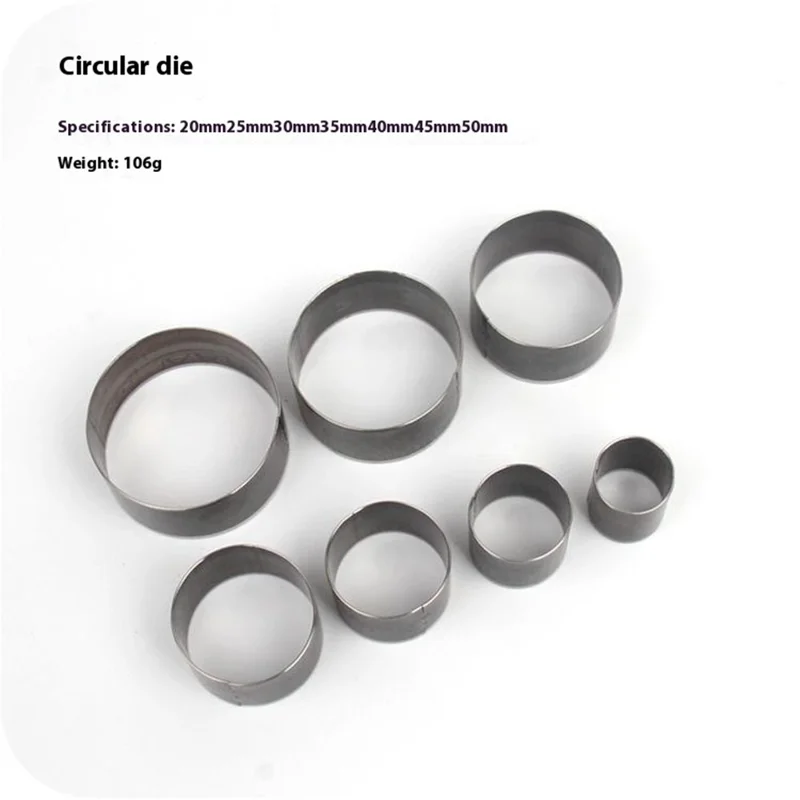7-teiliges 20-50mm DIY Leder-Handwerks-Stanzwerkzeug-Set mit Rundlochstanzer und Gürtelendenschneider