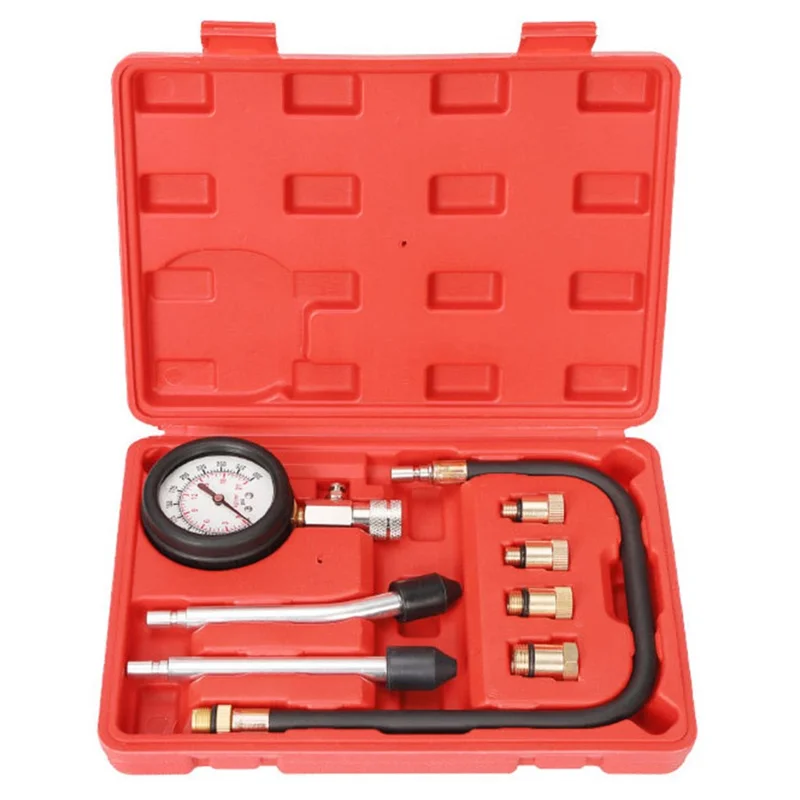 Kit professionale di tester di compressione del cilindro del motore per auto e moto