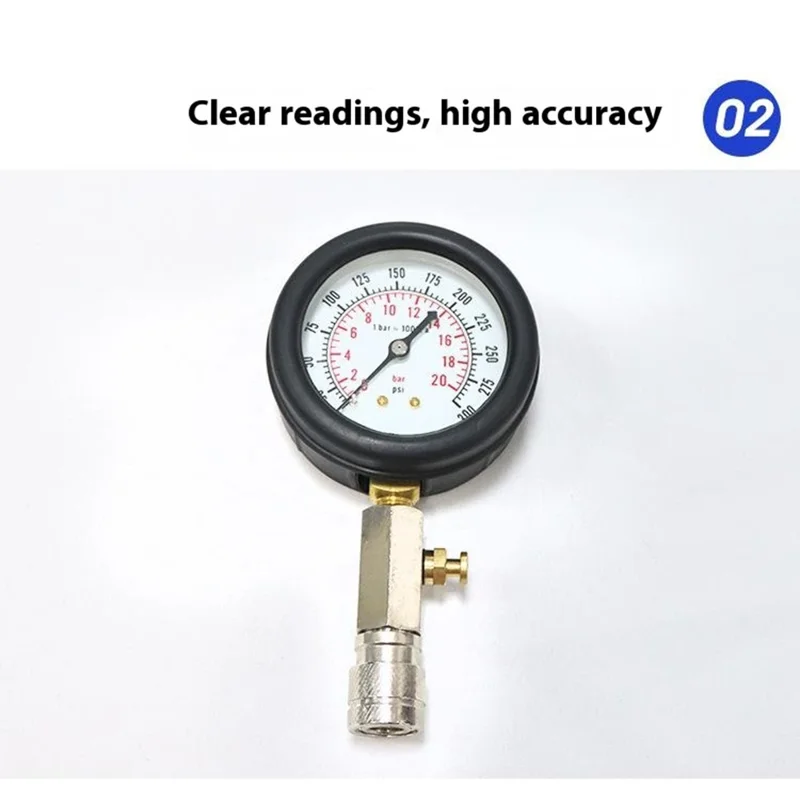 Kit professionale di tester di compressione del cilindro del motore per auto e moto