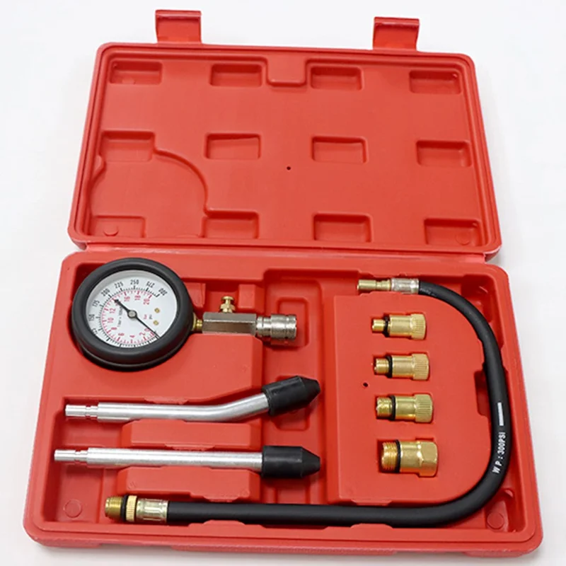 Kit professionale di tester di compressione del cilindro del motore per auto e moto