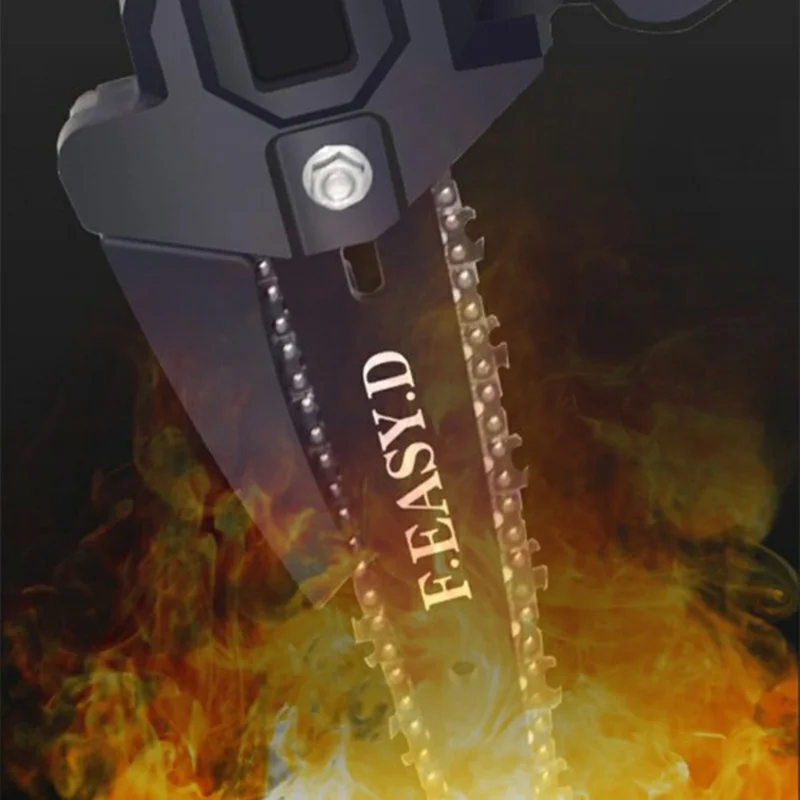 F.EASY.D High Branch Handheld Mini Electric Chainsaw Cordless Lithium-Ion Saw One-Handed with Removable Telescopic Pole for Orchard High Branch Pruning