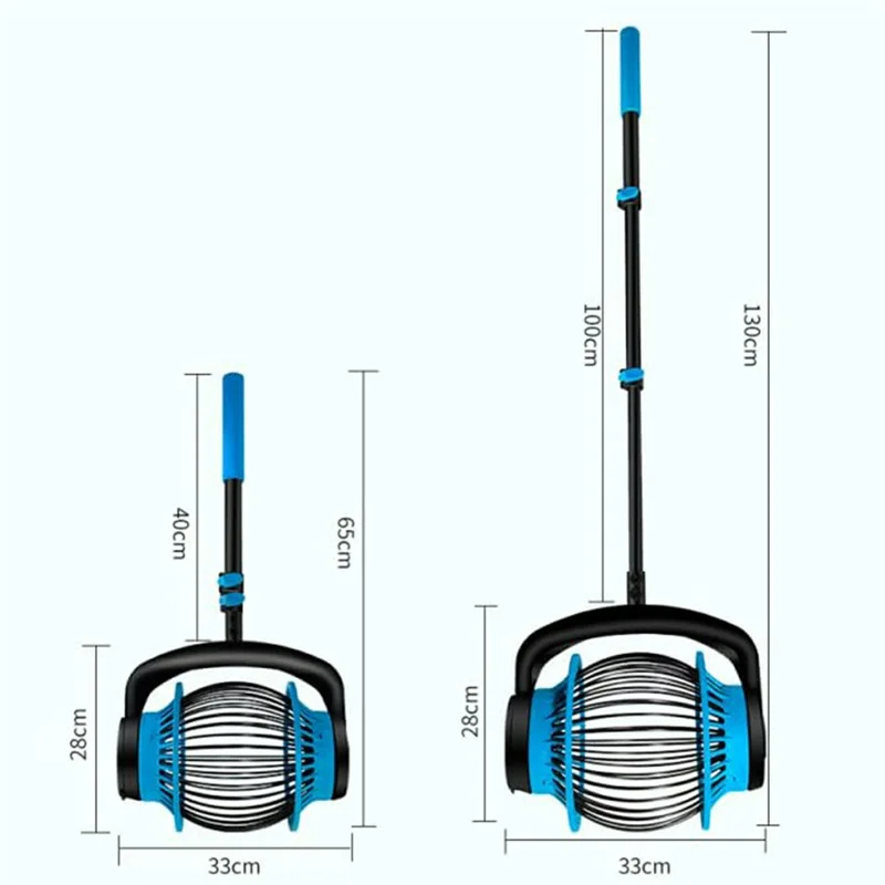 6L Large Capacity Nut Collector Rubber Roller Ergonomic Gathering Tool with Adjustable Aluminum Telescopic Pole for Nuts Soft Toy Balls
