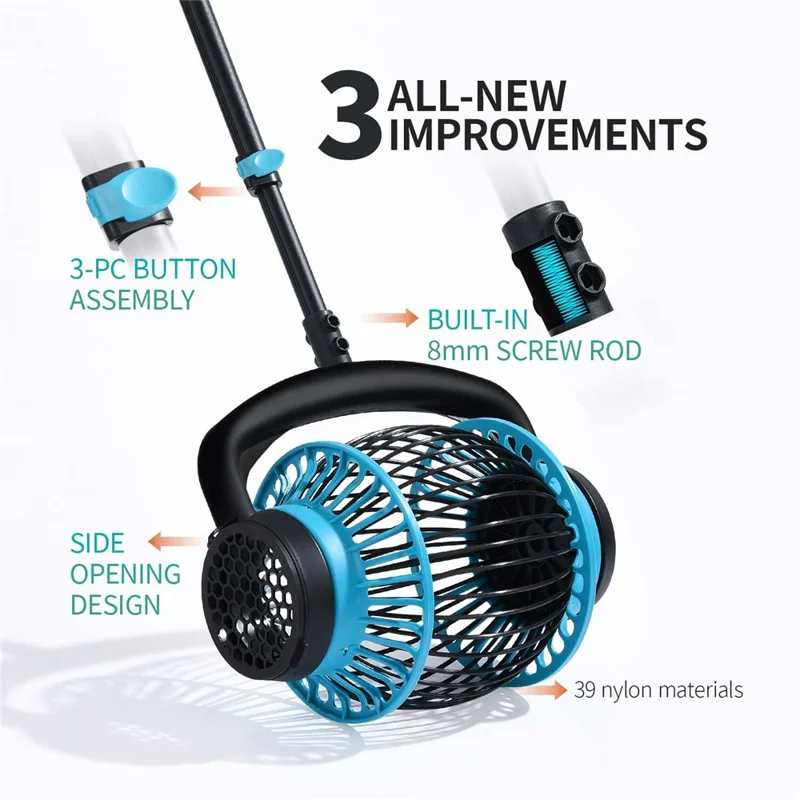 6L Large Capacity Nut Collector Rubber Roller Ergonomic Gathering Tool with Adjustable Aluminum Telescopic Pole for Nuts Soft Toy Balls