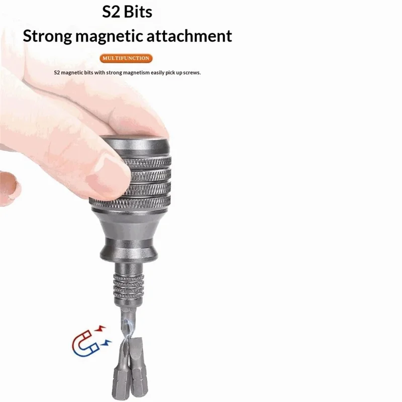 7 in 1 Aluminum Alloy Screwdriver Set Multifunctional Repair Tool Kit with 7 Bits for Home Appliance  /  Electronics  /  Furniture