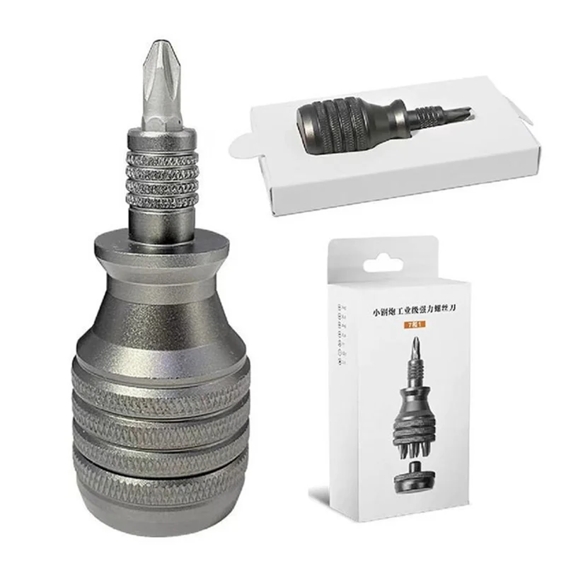 7 in 1 Aluminum Alloy Screwdriver Set Multifunctional Repair Tool Kit with 7 Bits for Home Appliance  /  Electronics  /  Furniture