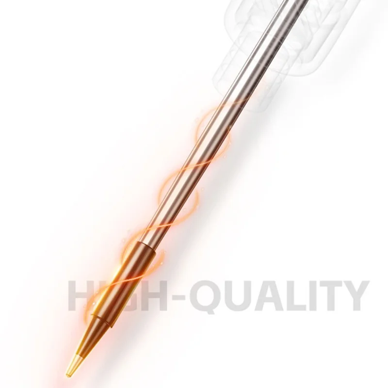 Kit di saldatura con 3 punte intercambiabili, saldatore portatile senza fili ricaricabile via USB con display digitale - Arancione