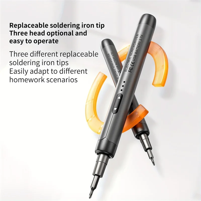 88Pcs Electric Screwdriver Set 3.7V Cordless Magnetic Precision Repair Tool Kit for Electronics Repair - Grey