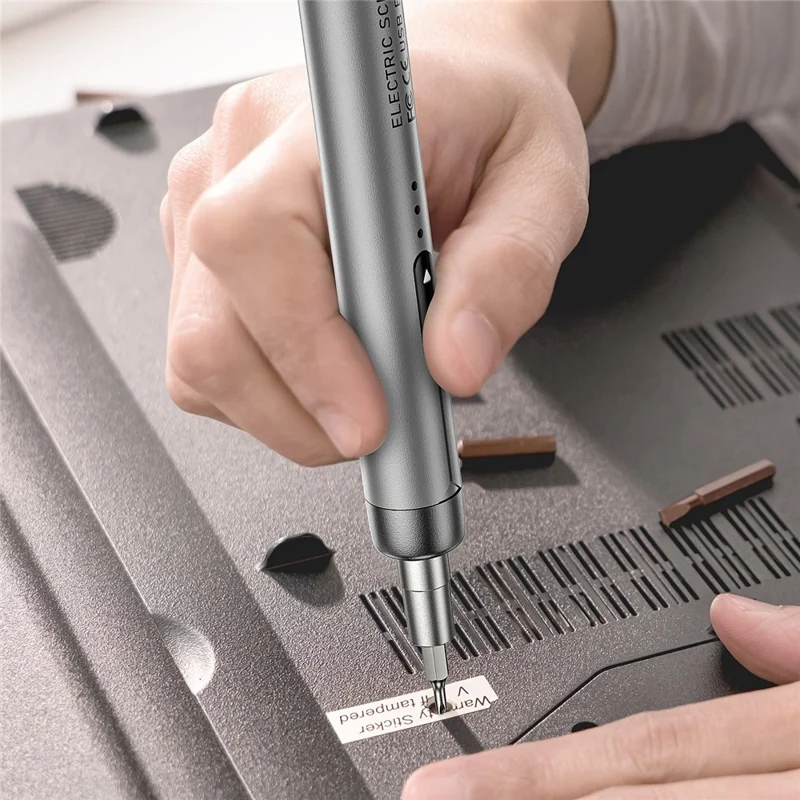 88Pcs Electric Screwdriver Set 3.7V Cordless Magnetic Precision Repair Tool Kit for Electronics Repair - Grey