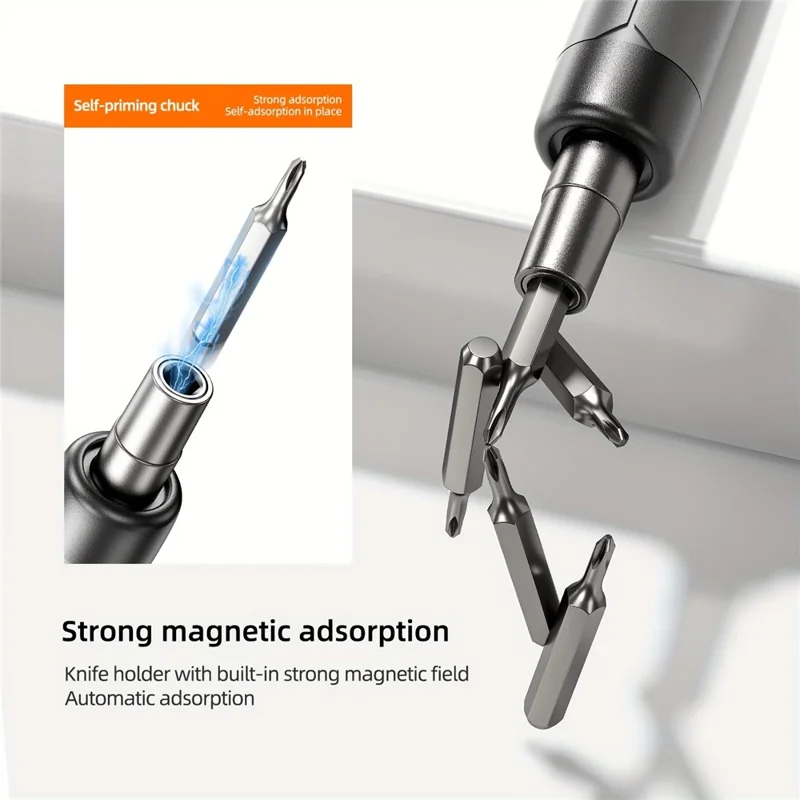 88Pcs Electric Screwdriver Set 3.7V Cordless Magnetic Precision Repair Tool Kit for Electronics Repair - Grey