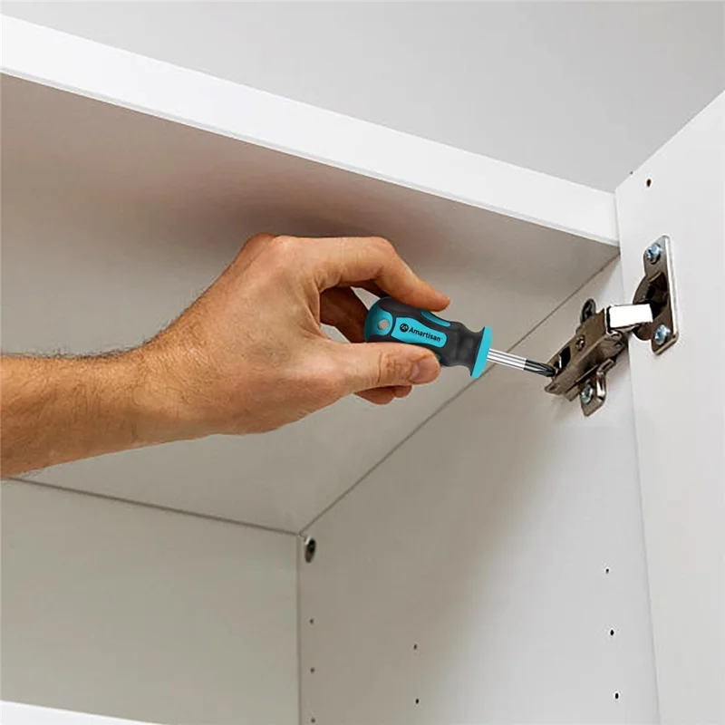 43-tlg. Magnet-Schraubendreher-Set aus Chrom-Vanadium-Stahl mit Aufbewahrungsbox für die Elektronikreparatur – Blau