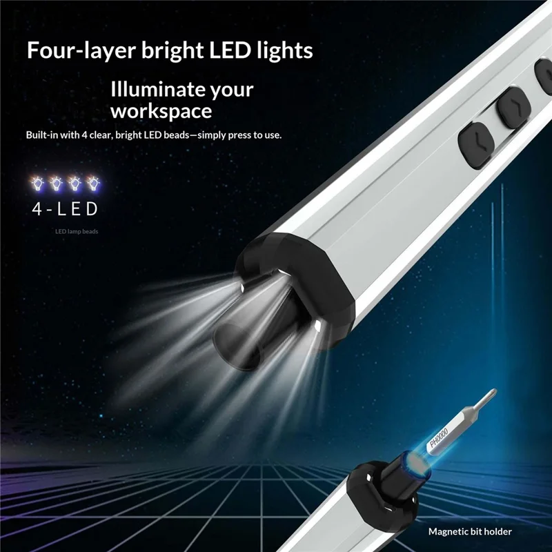 68 in 1 Electric Screwdriver LED Display 5-Speed Torque Magnetic Charging Precision Repair Tool for Phone Computer