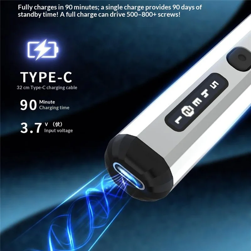 68 in 1 Electric Screwdriver LED Display 5-Speed Torque Magnetic Charging Precision Repair Tool for Phone Computer