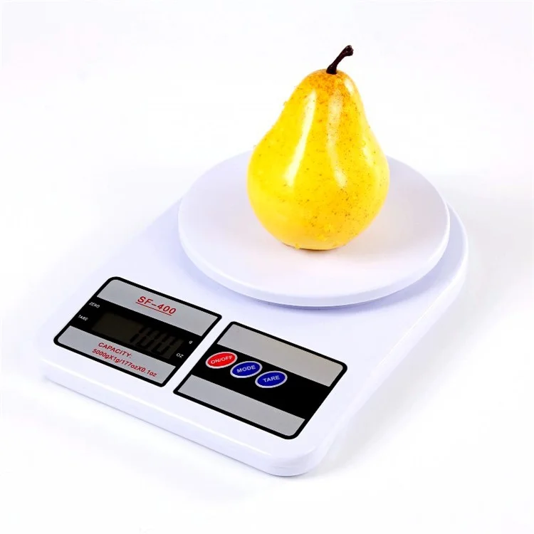 Balança Digital Portátil SF400 5kg/1g, Balança Eletrônica para Alimentos Medição de Peso