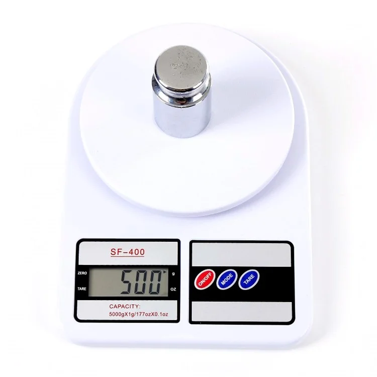 SF400 5kg/1g Portable Digital Scale Electronic Scales Balance Food Measuring Weight