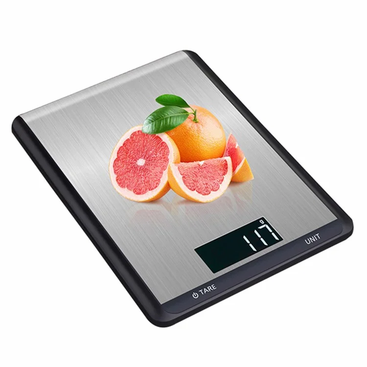 5kg/1g LCD Digital Kitchen Food Scale Electronic Balance Stainless Steel Measuring Weight Tool