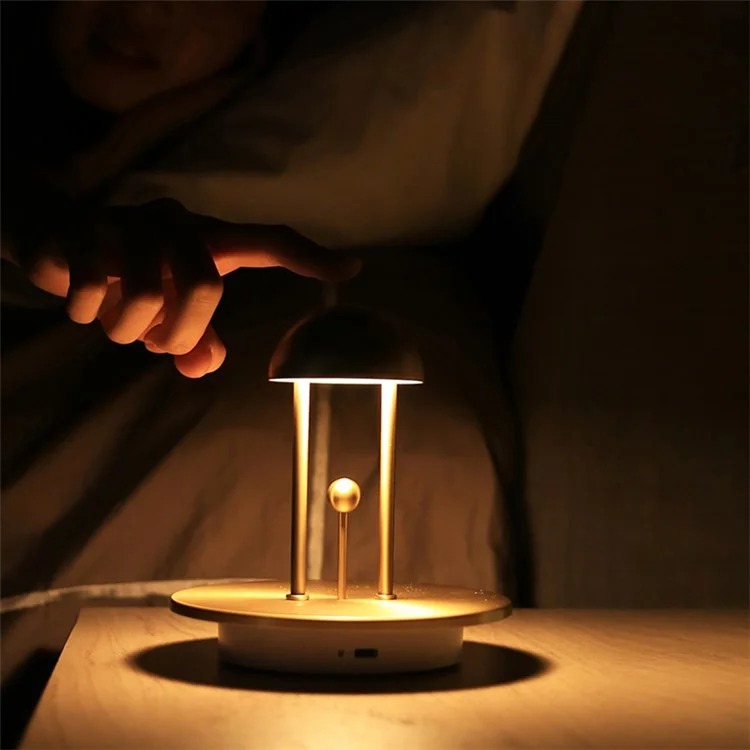 Comely Gingle 1140002 Modern Cordless Night Light 2000mah Touch Dimming Dimming Led Lample Decor - Oro