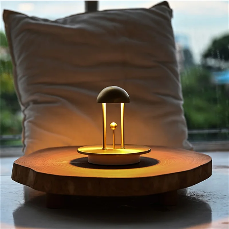 COMELY Gingle 1140002 Modern Creative Infrared Gesture Dimming Night Light Rechargeable LED Table Lamp Home Decor - Silver