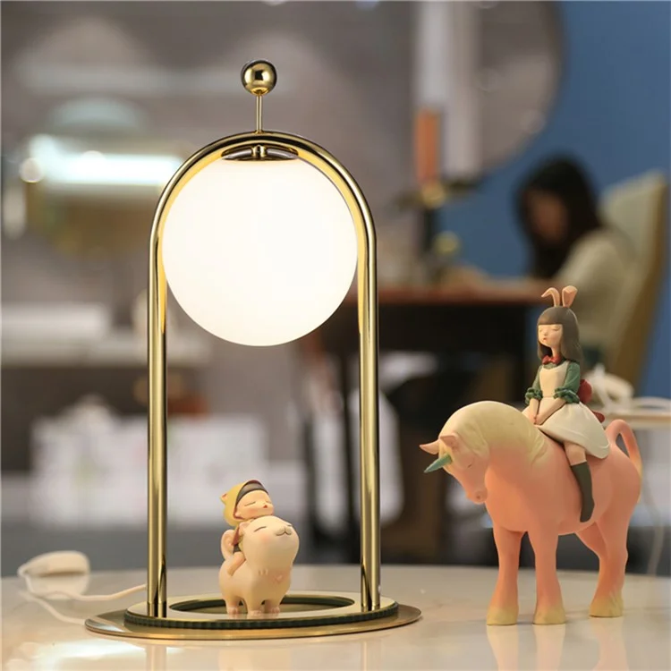 COMELY Linglong A 5W Creative Atmosphere Electroplate Night Light Industrial Table Lamp with Non-Slip Base for Bedroom Decoration - Gold