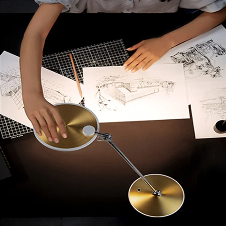 Comely 3000K Touch Trange Liming Lamer Lamp Lamp Student Geating Showerling Table Light Light - Черный