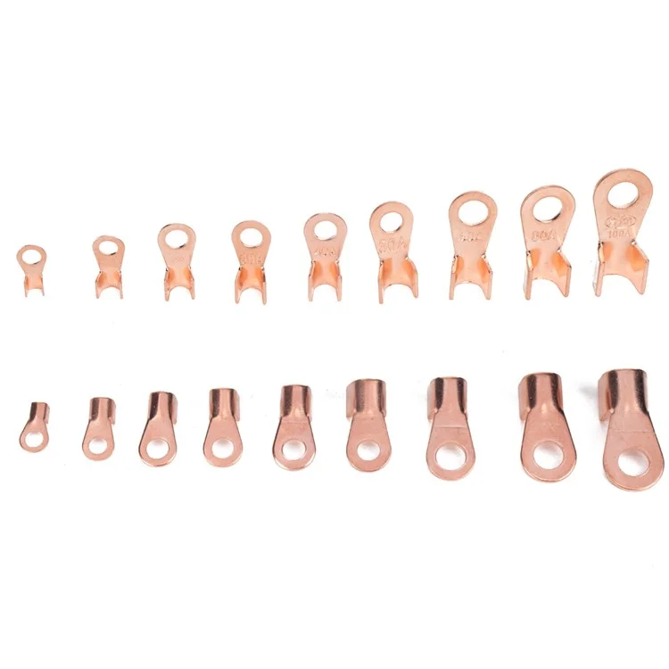 a2964 140pcs 5a / 10a / 20a / 30a / 40a / 50a / 60a / 80a / terminaux 100a open barrel set wire crimp cable câble corpor terminal connecteurs avec boîte de rangement