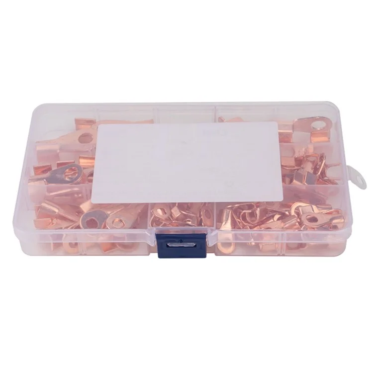 a2964 140pcs 5a / 10a / 20a / 30a / 40a / 50a / 60a / 80a / terminaux 100a open barrel set wire crimp cable câble corpor terminal connecteurs avec boîte de rangement
