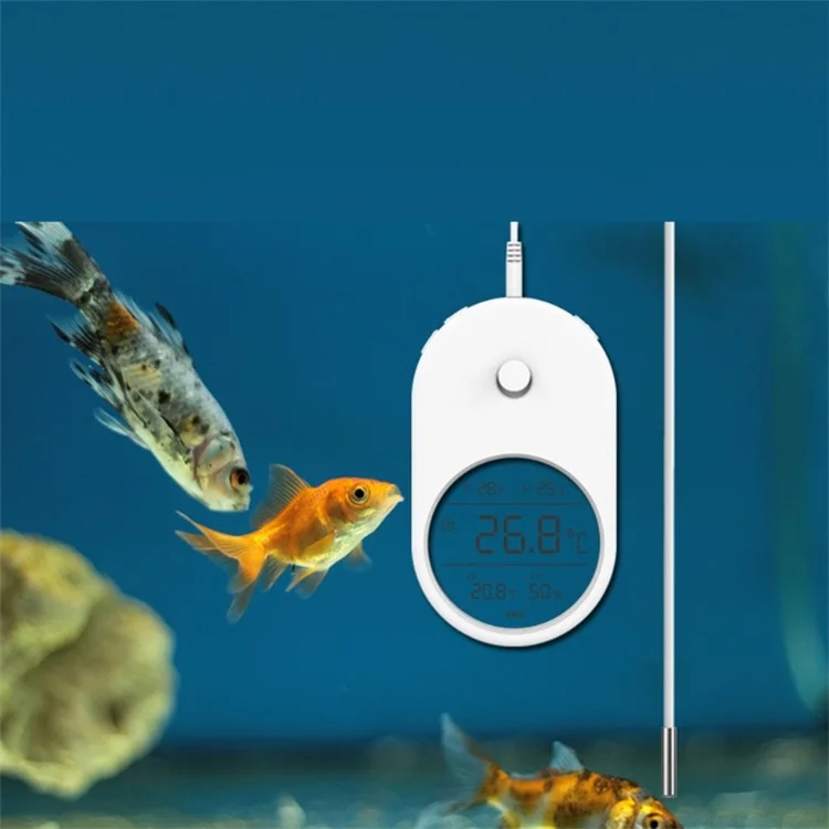 Thermomètre numérique LCD à 3 en 1 pour aquarium T1, affichage de la température du poisson