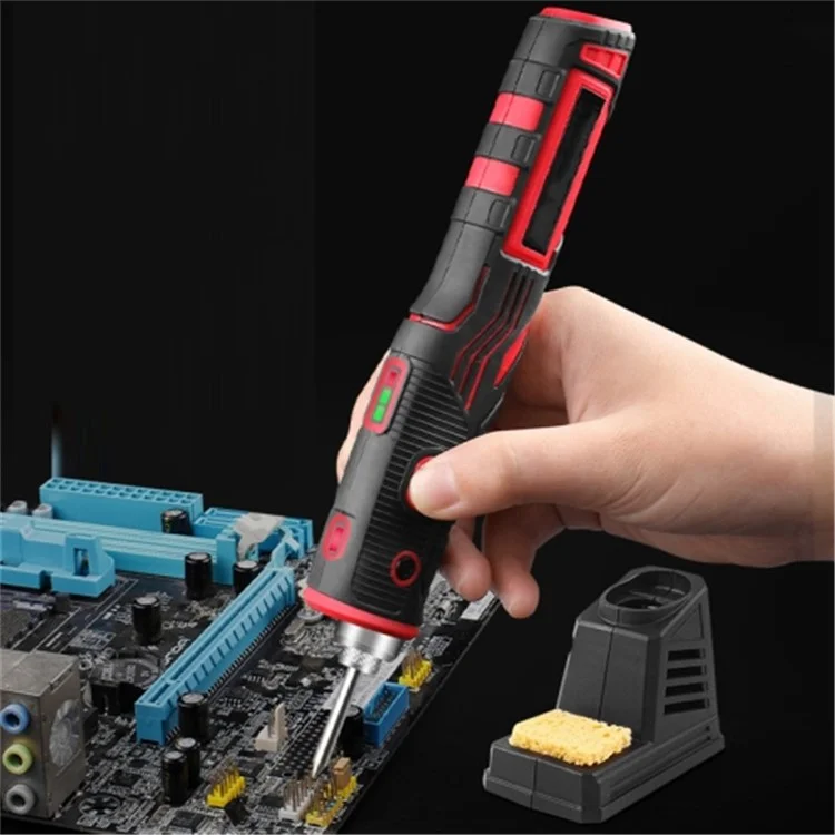 USB Rechargeable Portable Cordless Soldering Iron Kit with Stand, Soldering Iron Tip