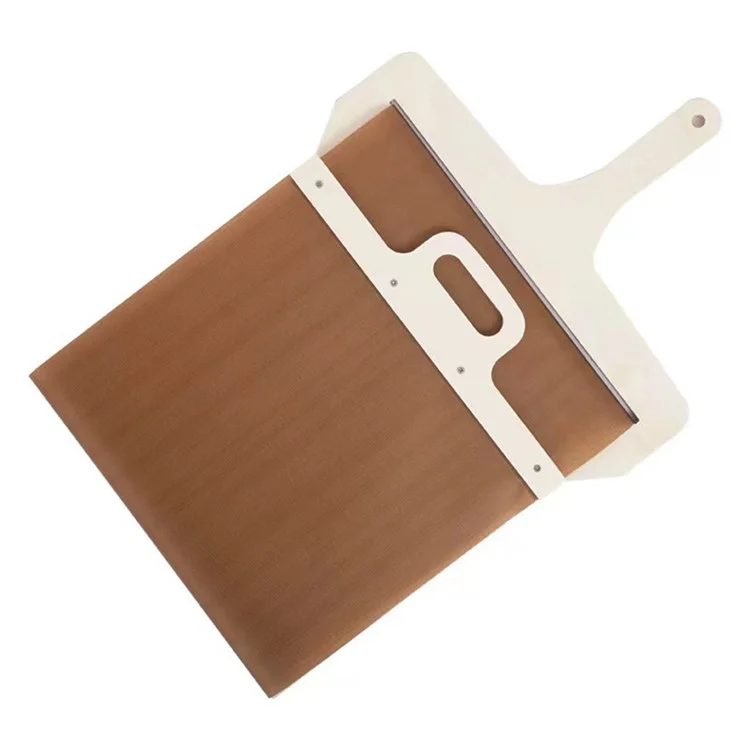 Sliding Pizza Peel Shovel Wooden Non-Stick Pizza Slide Spatula Baking Tool (BPA-Free, No FDA Certificate)