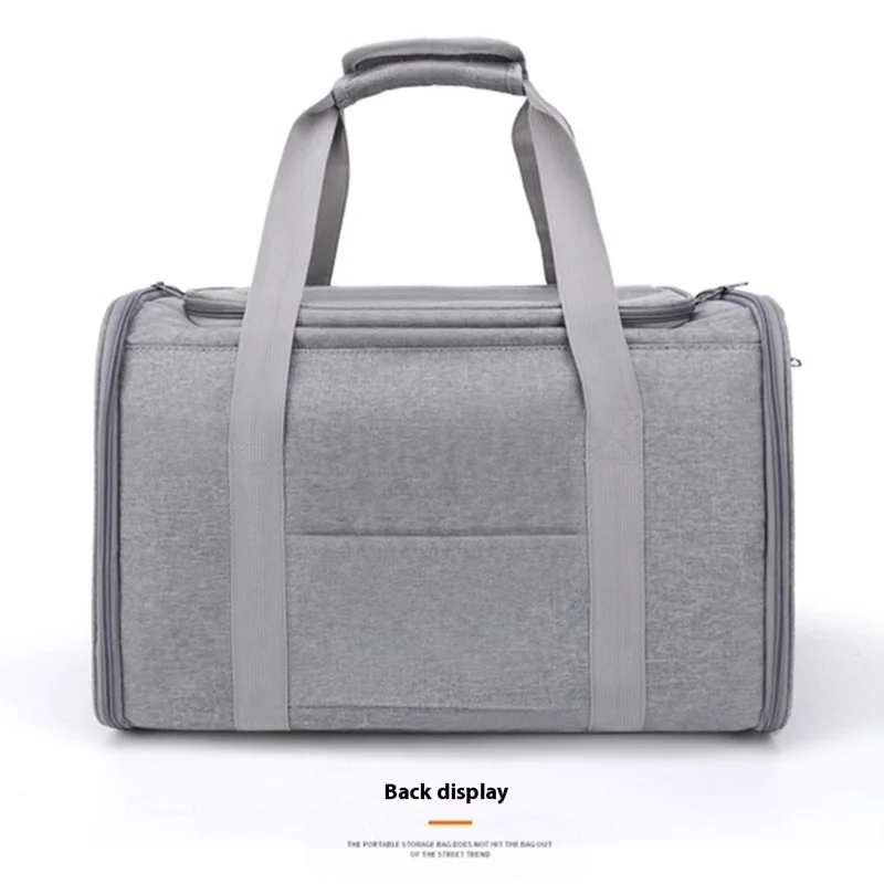 Cat Dog Carrier for Pets within 8KG Airline Approved Collapsible Travel Puppy Carrier, Size: XL (50x34x34cm) - Black