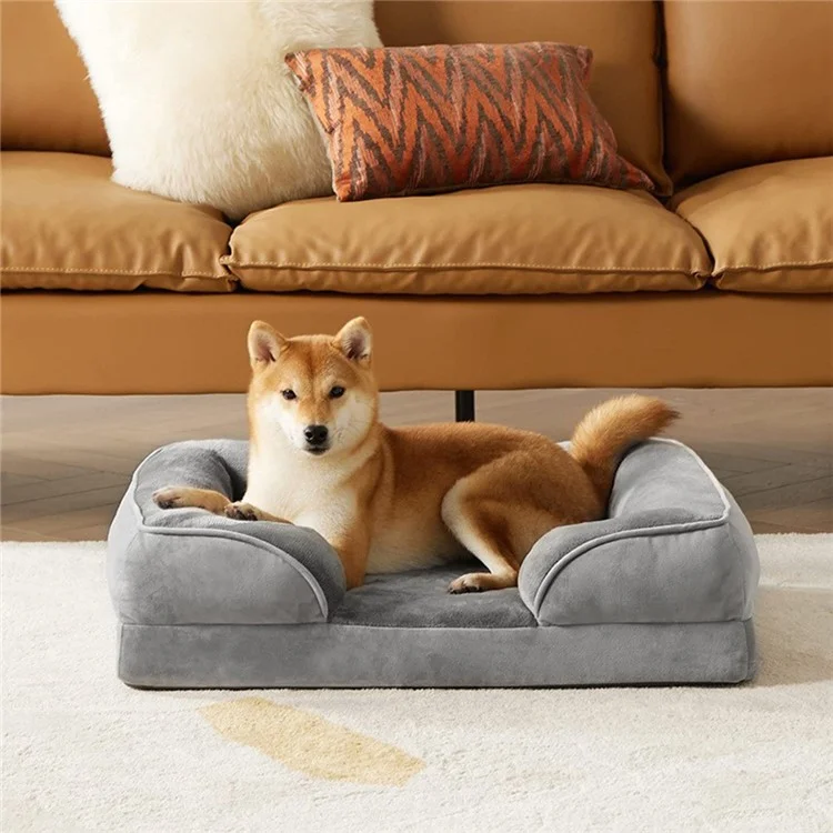 Haustier -couch -bett -hundebett Für Mittelgroße Hunde Waschbarer Hundesofa, Größe M: 72x57x18cm