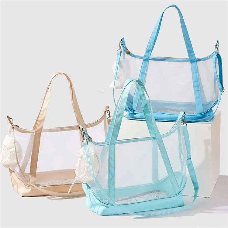FHH-001 Sac de transport pour chat en maille respirant d'été portable en nylon et tissu Oxford - Vert menthe