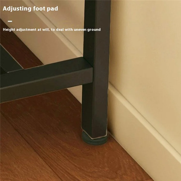 Étagère de rangement étroite de 80 x 20 cm, organisateur de double couche pour l'espace entre le canapé et le mur - Cadre noir