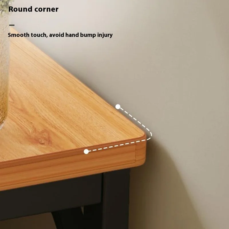 80x20cm Narrow Space Saver Storage Rack Sofa Bedside Wall Gap Dual Layer Organizer Shelf - White Frame
