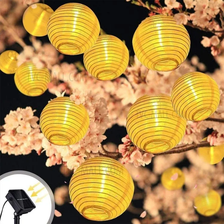 Lampe solaire décorative 5m 20LED IP65 étanche pour jardin, festival