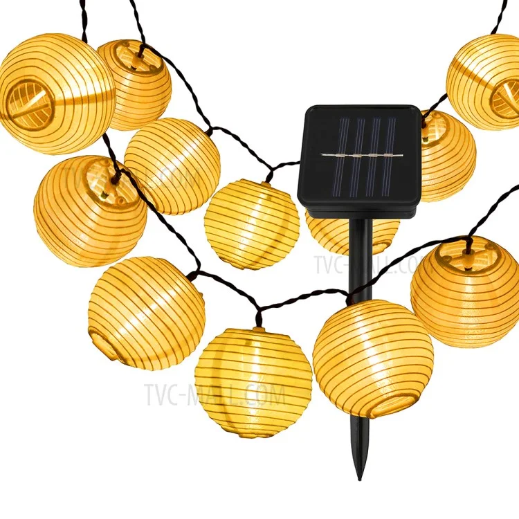 Lampe solaire décorative 5m 20LED IP65 étanche pour jardin, festival