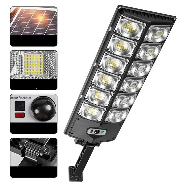 W789A-6 LED Solar Motion Sensor Lights Outdoor Straßenlaternen Mit Multi-winkel Verstellbar / 3 Beleuchtungsmodi IP65 Wasserdichte Sicherheitsleuchte Für Vordertür Yard Garage