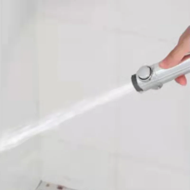 High-Pressure Shower Head Handheld Turbo Fan 360-degree Spinning Water Saving Hydro Jet Shower Head with Filter - Blue