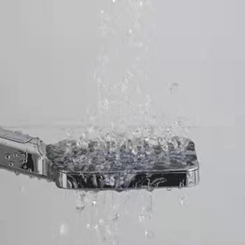 High-Pressure Shower Head Handheld Turbo Fan 360-degree Spinning Water Saving Hydro Jet Shower Head with Filter - Blue