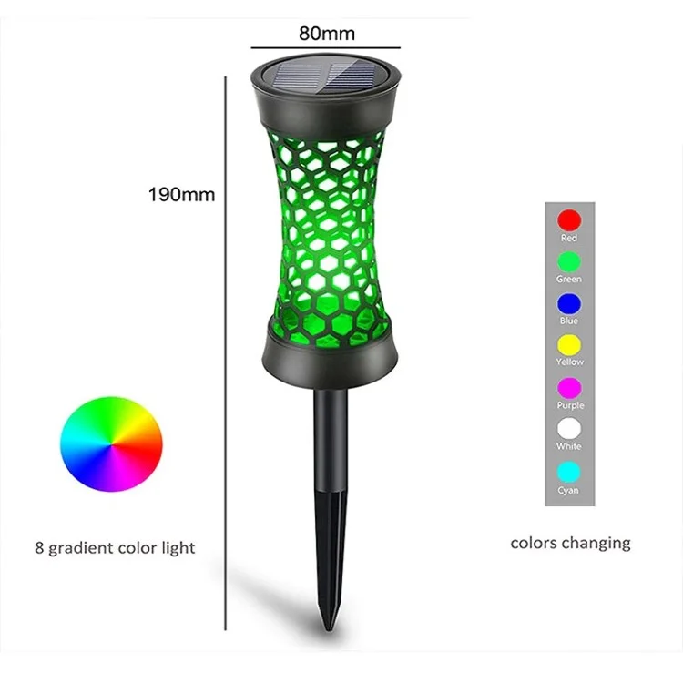 YY-5018C 4pcs Light Solar Outdoor Outdoor Light Auroproof LED Colorato Giardino Luce Light Decorative Light For Home Yard Decoration