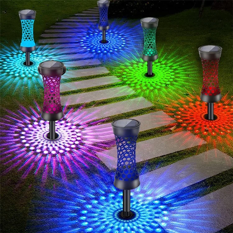 YY-5018C 4pcs Light Solar Outdoor Outdoor Light Auroproof LED Colorato Giardino Luce Light Decorative Light For Home Yard Decoration
