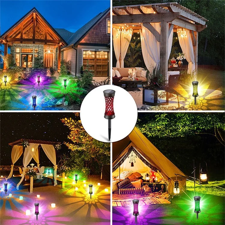 YY-5018C 4pcs Light Solar Outdoor Outdoor Light Auroproof LED Colorato Giardino Luce Light Decorative Light For Home Yard Decoration