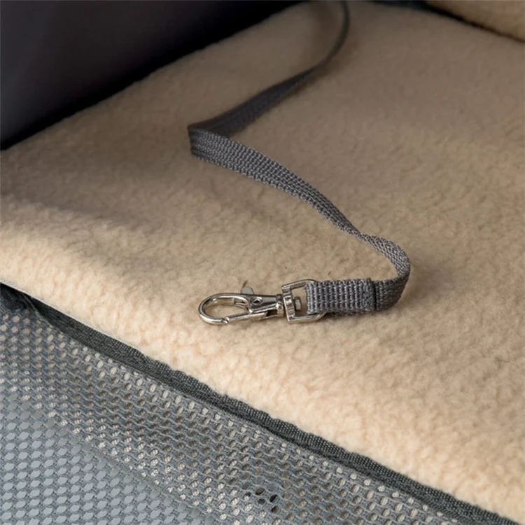 QS-084 Expandable Pet Carrier Backpack Oxford Cloth Small Dog Carrier Shoulders Bag Breathable Mesh Pet Handbag - Light Green