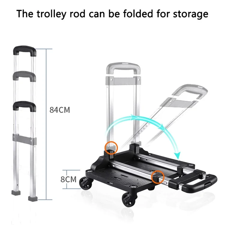 LDLC QS-052 Tragbares Reisen Atmungsaktives Haustierträger Rucksack Erweiterbares Klapphundkatze Trolley-trolley-beutel - Dunkelblau