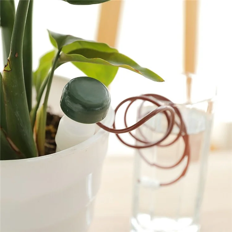 880112 4Pcs Keramik-Selbstbewässerungstropfer-Blumentopf mit Tiefenspülung Bewässerungswerkzeug für Bonsaipflanzen, automatische Bewässerungsvorrichtung
