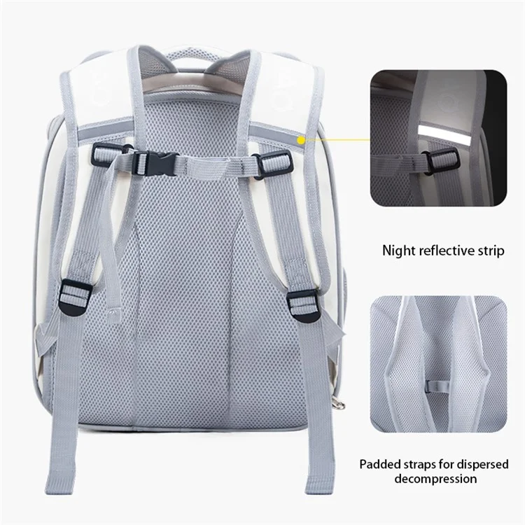 BAOSIMAO BD Series Cat Backpack Carrier Dual Sides Expandable Breathable Pet Backpack - Bege