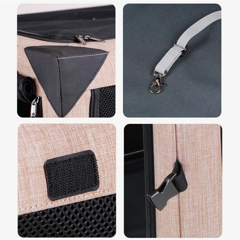 DODOPET CG Series Size M Breathable Pet Gift Cage Home Car Camping Foldable Dog Cat Cage - Green