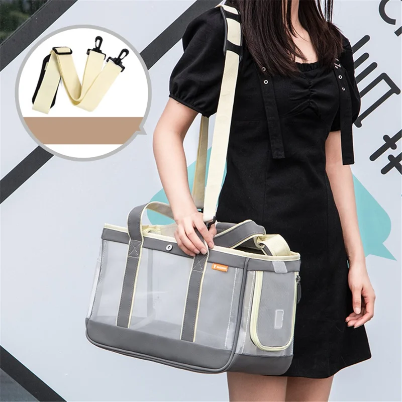 DODOPET DO-00 Size S Breathable Pet Gift Carrier Bag Dog Cat Single Shoulder Tote Bag - White